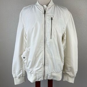 H&M Full Off-White Full Zip Jacket Size S EUC